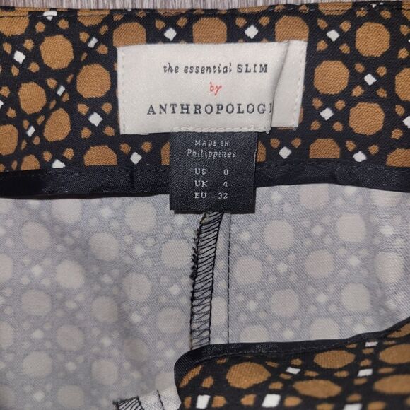 ANTHROPOLOGIE The Essential Slim Trousers pants Size 0 NWT - Picture 6 of 11